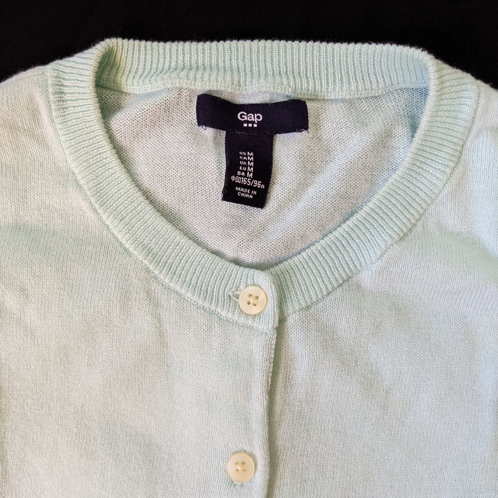 Light blue green cardigan